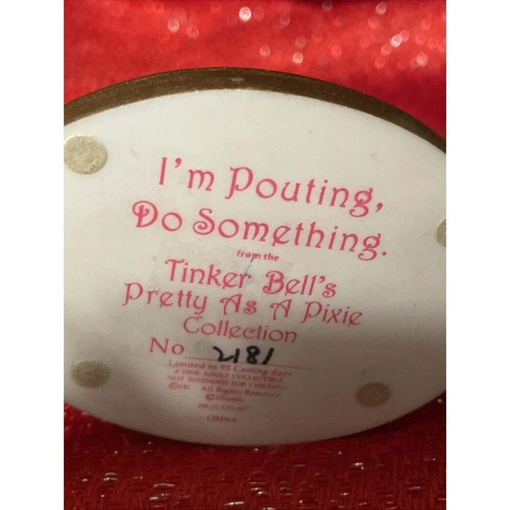 Disney tinker bell’s pretty as a pixie collection I’m pouting do something